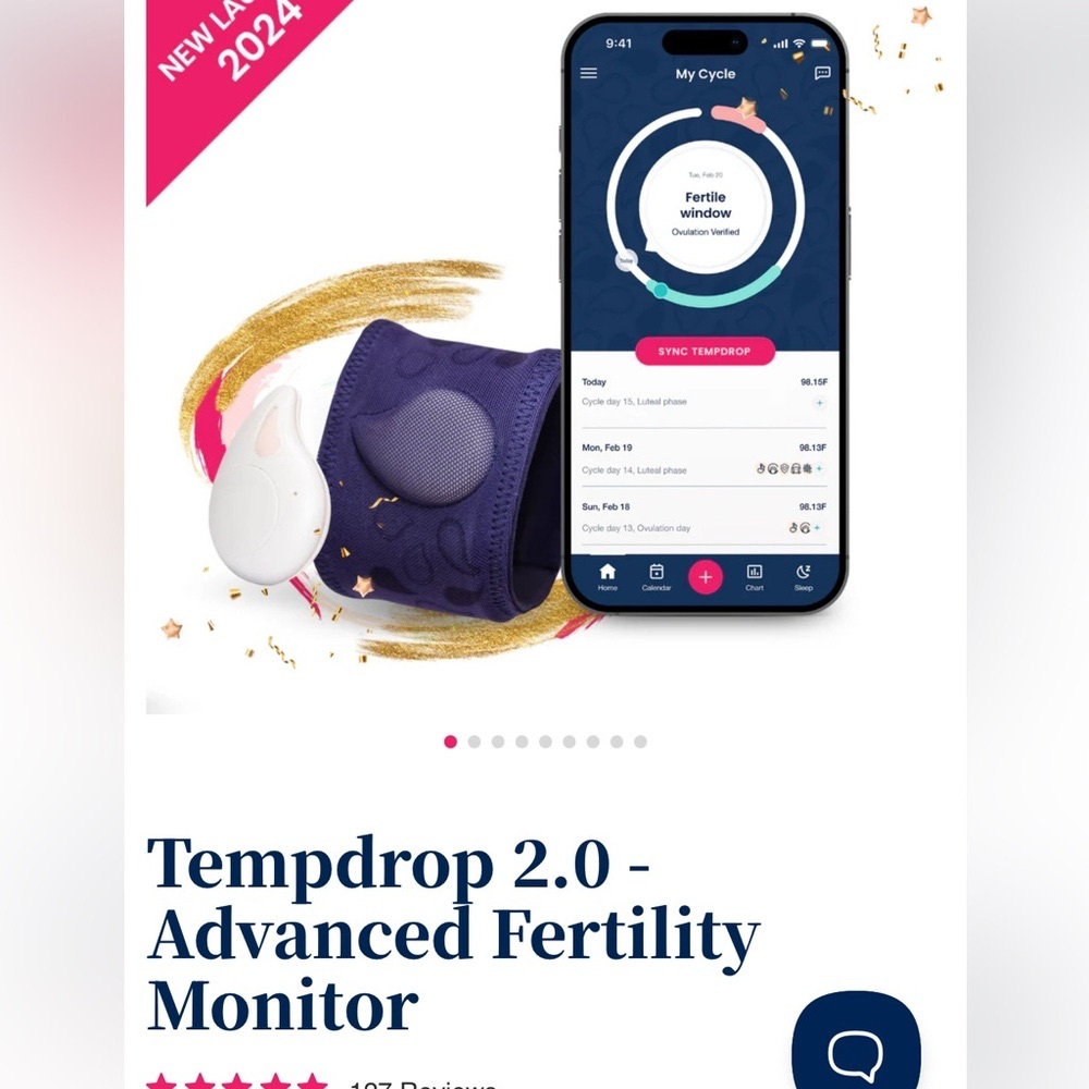 Tempdrop 2.0 fertility monitor